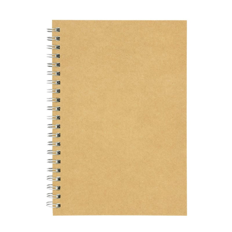 DSTELIN Soft Cover Spiral Notebook Journal, Coofficer Blank Sketch Book Pad, Wirebound Memo Notepads Diary Notebook Planner with Unlined Paper, 100 Pages/ 50 Sheets, 7.5 "x 5.1" (Brown) - Image 1
